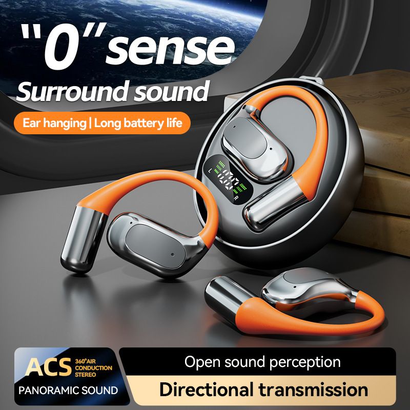 New smart AI translation Bluetooth headset earhook rotating sports wireless headset with ultra-long battery life