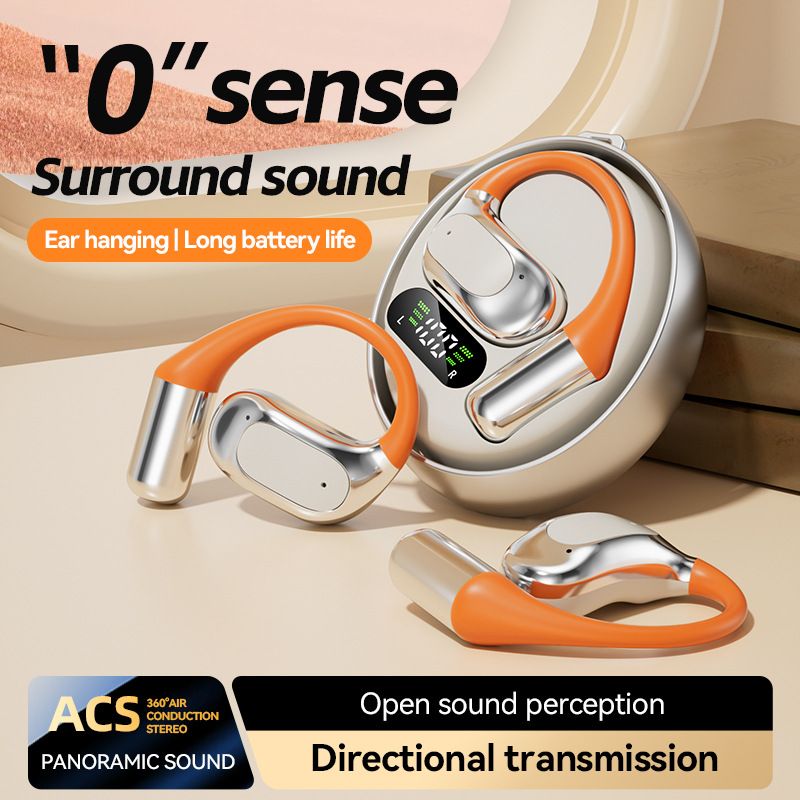 New smart AI translation Bluetooth headset earhook rotating sports wireless headset with ultra-long battery life