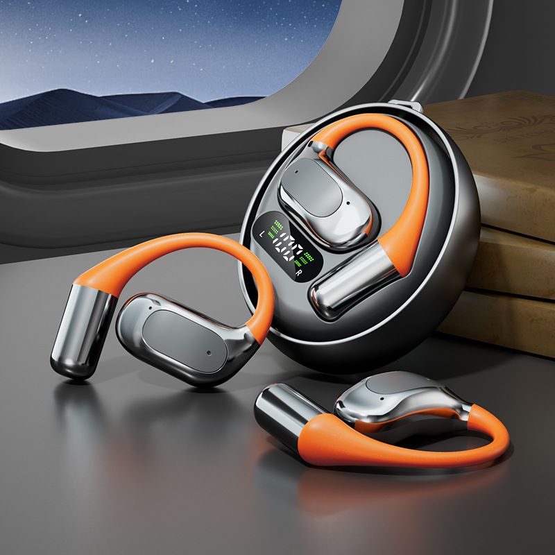 New smart AI translation Bluetooth headset earhook rotating sports wireless headset with ultra-long battery life