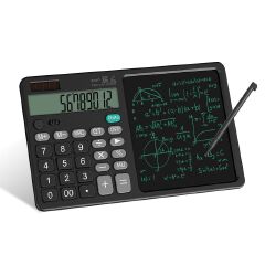 12-digit scientific calculator with writing pad 2 in 1 electronic calculator with LCD writing pad suitable for office use and student use
