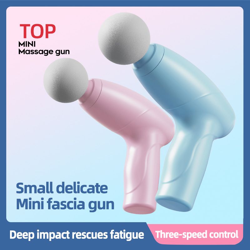 Portable Mini Rechargeable Massage Gun Wireless Charging Fitness Electric Fascia Gun Full Body Muscle Relaxation Massager