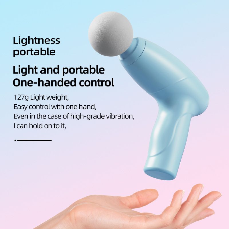 Portable Mini Rechargeable Massage Gun Wireless Charging Fitness Electric Fascia Gun Full Body Muscle Relaxation Massager