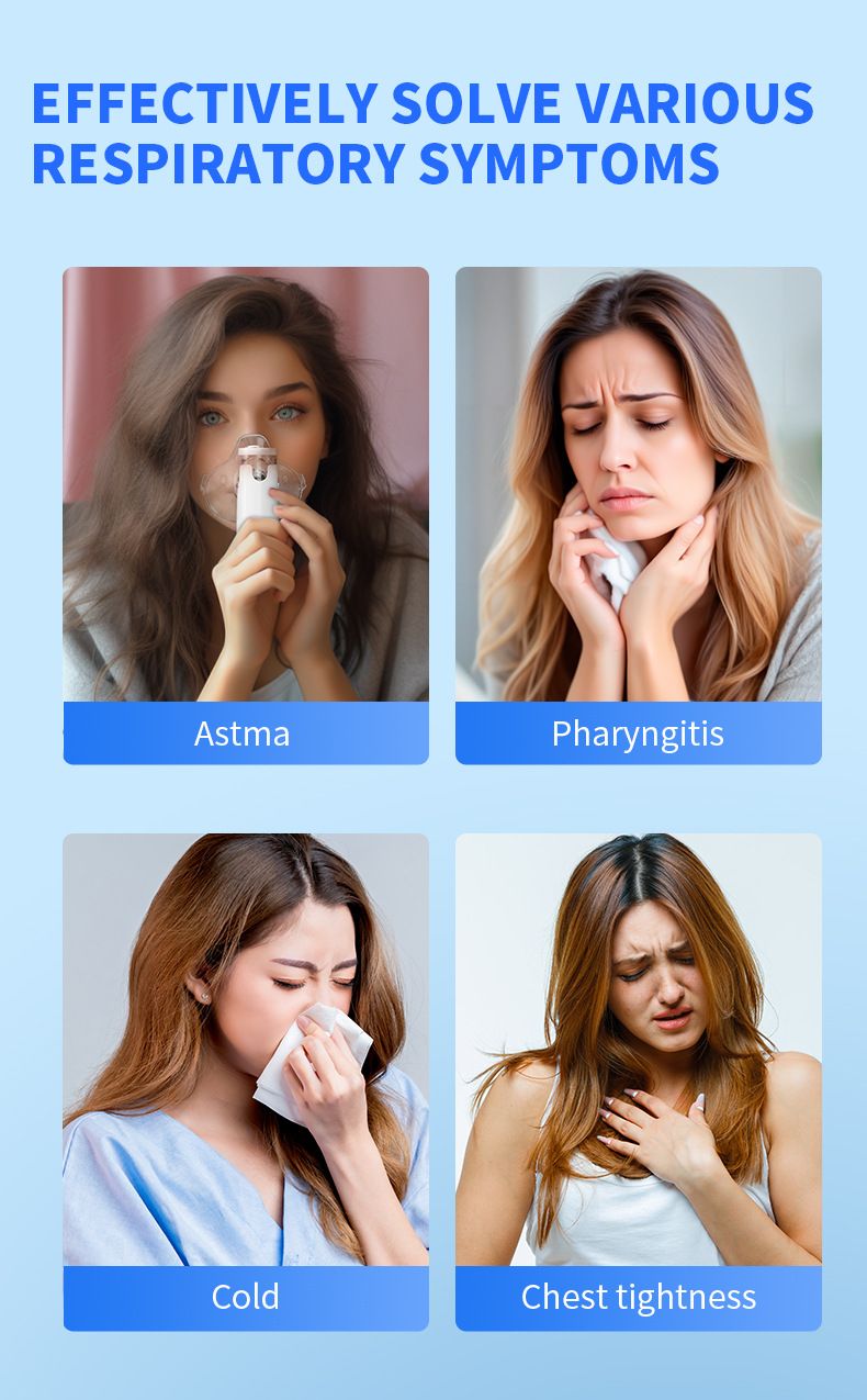 Home Nebulizer Medical Mesh Nebulizer Portable Inhaler Adult Children Handheld Mini Silent Steam Nasal Humidifier Inhaler Tool Nebulizer Asthma