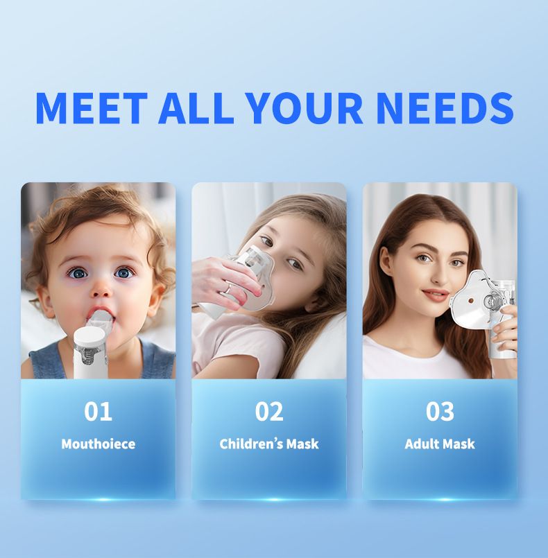 Home Nebulizer Medical Mesh Nebulizer Portable Inhaler Adult Children Handheld Mini Silent Steam Nasal Humidifier Inhaler Tool Nebulizer Asthma