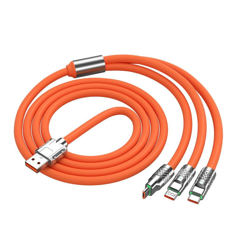 Charger cables Fast charging data cables Max120W 2.4A Charging Cable/ 3 specifications to choose from 【3-in-1 charging cables】【 Type-C charging cables】【Android charging cables】