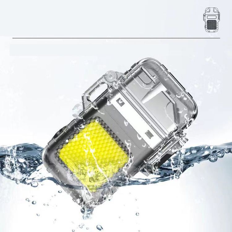 Multifunctional USB Rechargeable Lighters Portable Lighting Lighter Super Bright Flashlights Outdoor Camping Lighting Waterproof Lighter Emergency Work Lights Super Long Battery Life