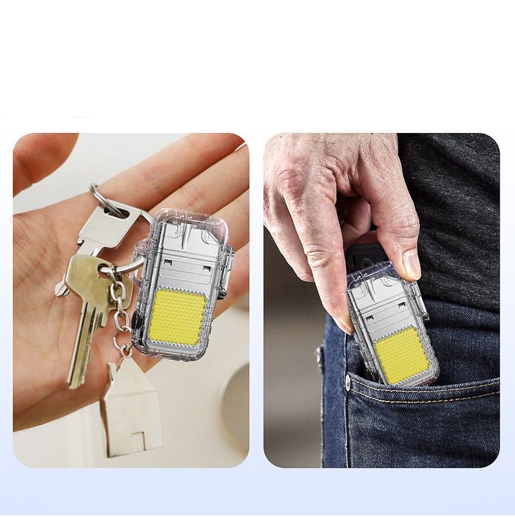 Multifunctional USB Rechargeable Lighters Portable Lighting Lighter Super Bright Flashlights Outdoor Camping Lighting Waterproof Lighter Emergency Work Lights Super Long Battery Life