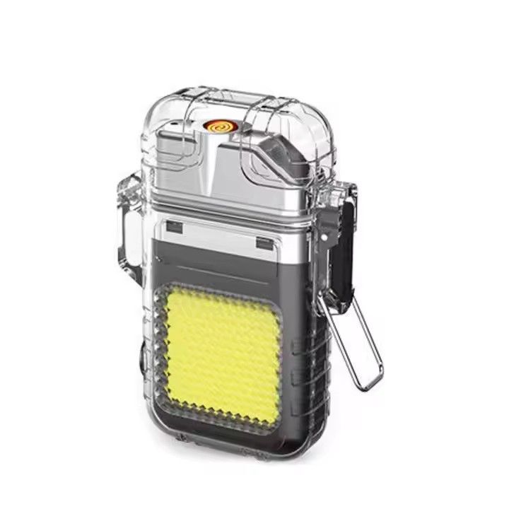 Multifunctional USB Rechargeable Lighters Portable Lighting Lighter Super Bright Flashlights Outdoor Camping Lighting Waterproof Lighter Emergency Work Lights Super Long Battery Life