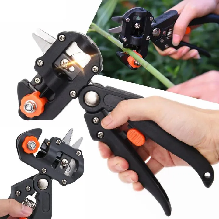 Multifunctional gardening tool scissors professional grafting tool set with grafting device greening pruning shears seedling grafting machine grafting tool fruit tree grafting machine