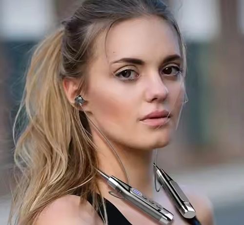 Wireless Bluetooth Sports Earphones Neckband Noise Reduction Earphone Earbuds Long Standby with Magnetic Voice Assistant Bluetooth Earphone For Workout Running Driving Earpods