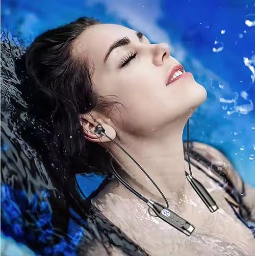 Wireless Bluetooth Sports Earphones Neckband Noise Reduction Earphone Earbuds Long Standby with Magnetic Voice Assistant Bluetooth Earphone For Workout Running Driving Earpods