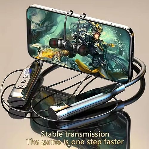 Wireless Bluetooth Sports Earphones Neckband Noise Reduction Earphone Earbuds Long Standby with Magnetic Voice Assistant Bluetooth Earphone For Workout Running Driving Earpods