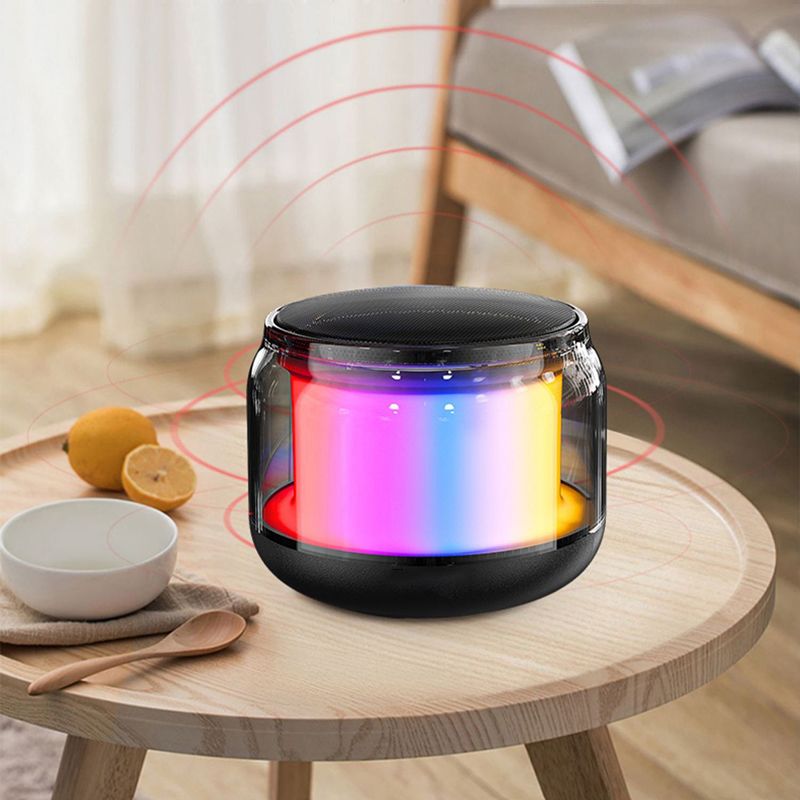 Bluetooth Speakers Portable Colorful Lights Mini Speakers Wireless Speakers 360 Surround Sound High-quality Subwoofe Long battery life Outdoor Speakers AUX Audio TF Card USB Playback