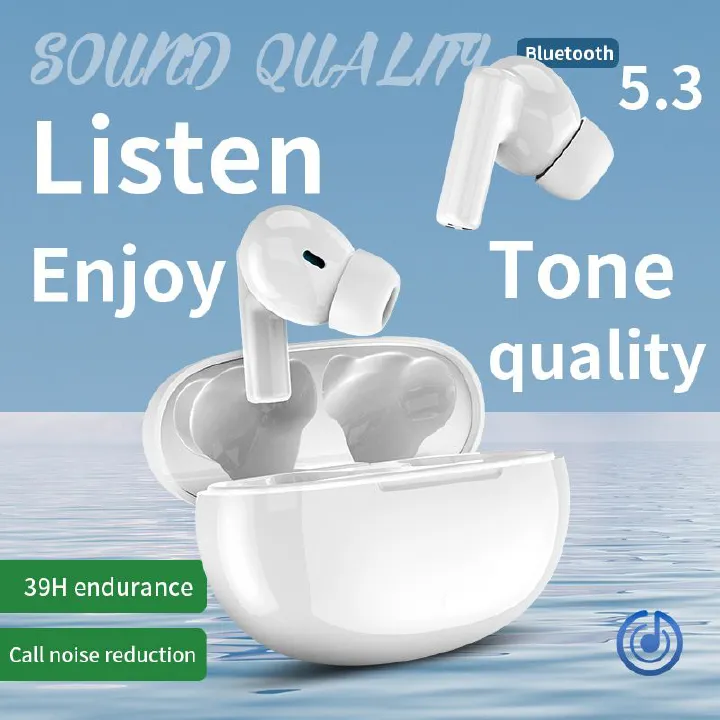 NewTWS Bluetooth Earpods Earphone Headphones Sport Eraphones 5.3 Wireless Eraphones Erapods Sport Earbuds pro Headset pods Bluetooth Earphones For All Smartphone Mobile phones Table Ear