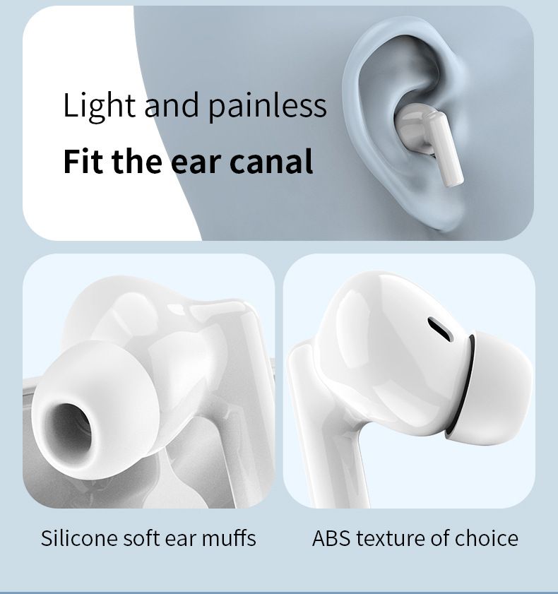 NewTWS Bluetooth Earpods Earphone Headphones Sport Eraphones 5.3 Wireless Eraphones Erapods Sport Earbuds pro Headset pods Bluetooth Earphones For All Smartphone Mobile phones Table Ear