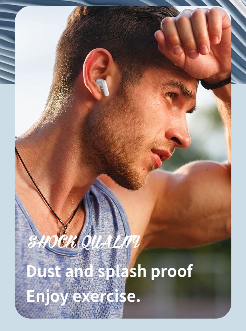 NewTWS Bluetooth Earpods Earphone Headphones Sport Eraphones 5.3 Wireless Eraphones Erapods Sport Earbuds pro Headset pods Bluetooth Earphones For All Smartphone Mobile phones Table Ear