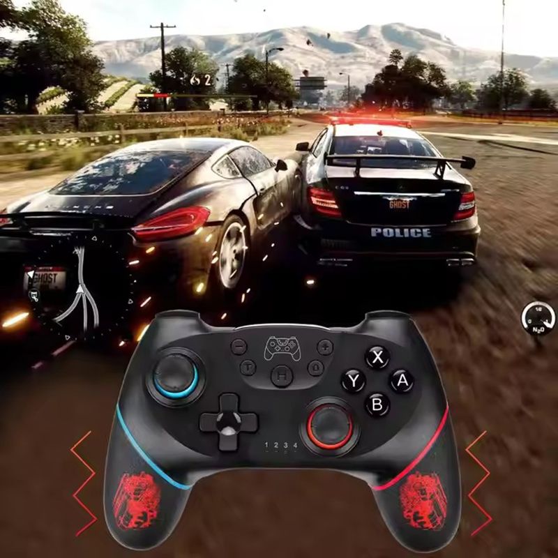 Hot Selling Wireless Controller Gamepad, Adjustable Turbine with Six-Axis Vibration Joystick Controller, Wireless Bluetooth Controller Game Accessories for Nintendo Switch Pro PC/NS Lite Console