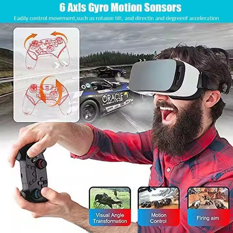 Hot Selling Wireless Controller Gamepad, Adjustable Turbine with Six-Axis Vibration Joystick Controller, Wireless Bluetooth Controller Game Accessories for Nintendo Switch Pro PC/NS Lite Console