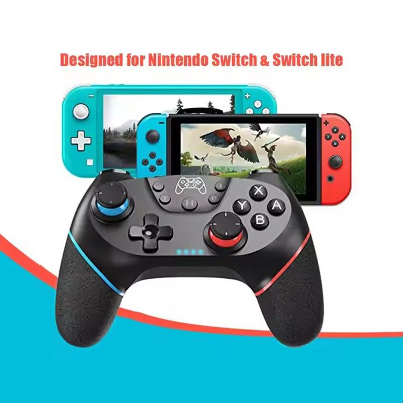 Hot Selling Wireless Controller Gamepad, Adjustable Turbine with Six-Axis Vibration Joystick Controller, Wireless Bluetooth Controller Game Accessories for Nintendo Switch Pro PC/NS Lite Console
