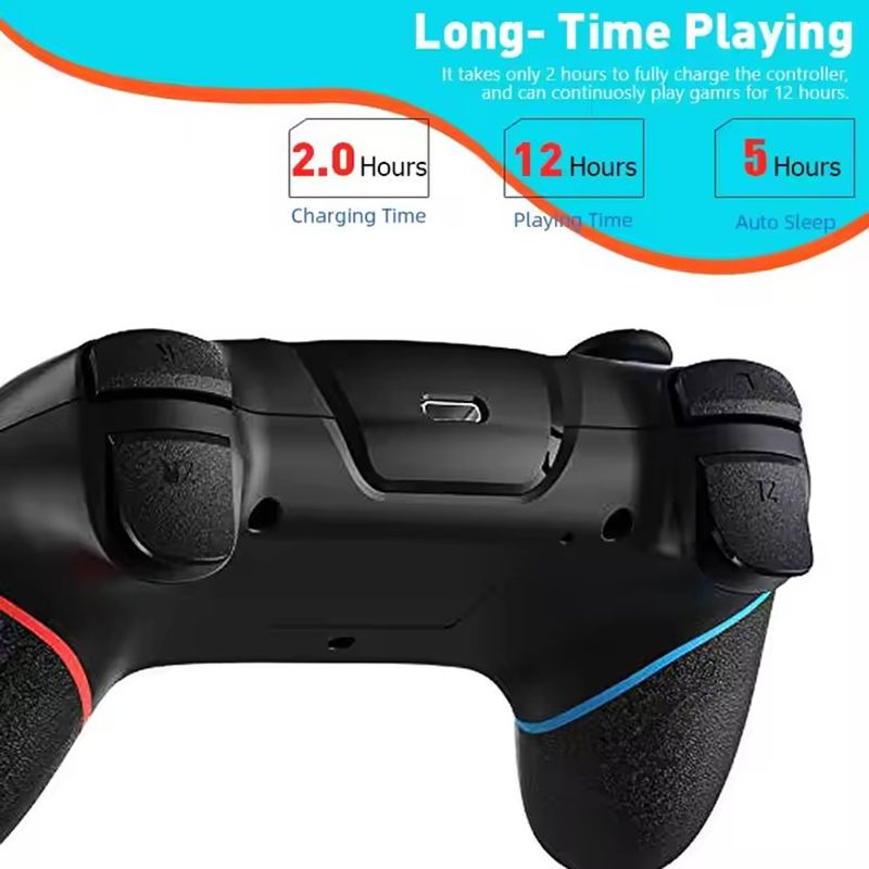 Hot Selling Wireless Controller Gamepad, Adjustable Turbine with Six-Axis Vibration Joystick Controller, Wireless Bluetooth Controller Game Accessories for Nintendo Switch Pro PC/NS Lite Console