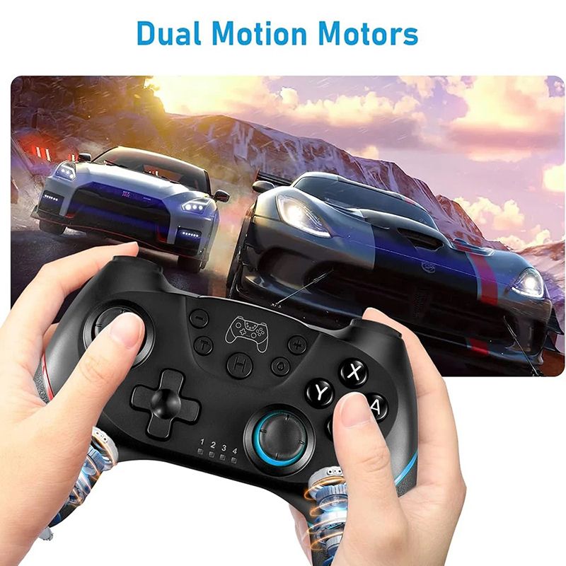 Hot Selling Wireless Controller Gamepad, Adjustable Turbine with Six-Axis Vibration Joystick Controller, Wireless Bluetooth Controller Game Accessories for Nintendo Switch Pro PC/NS Lite Console
