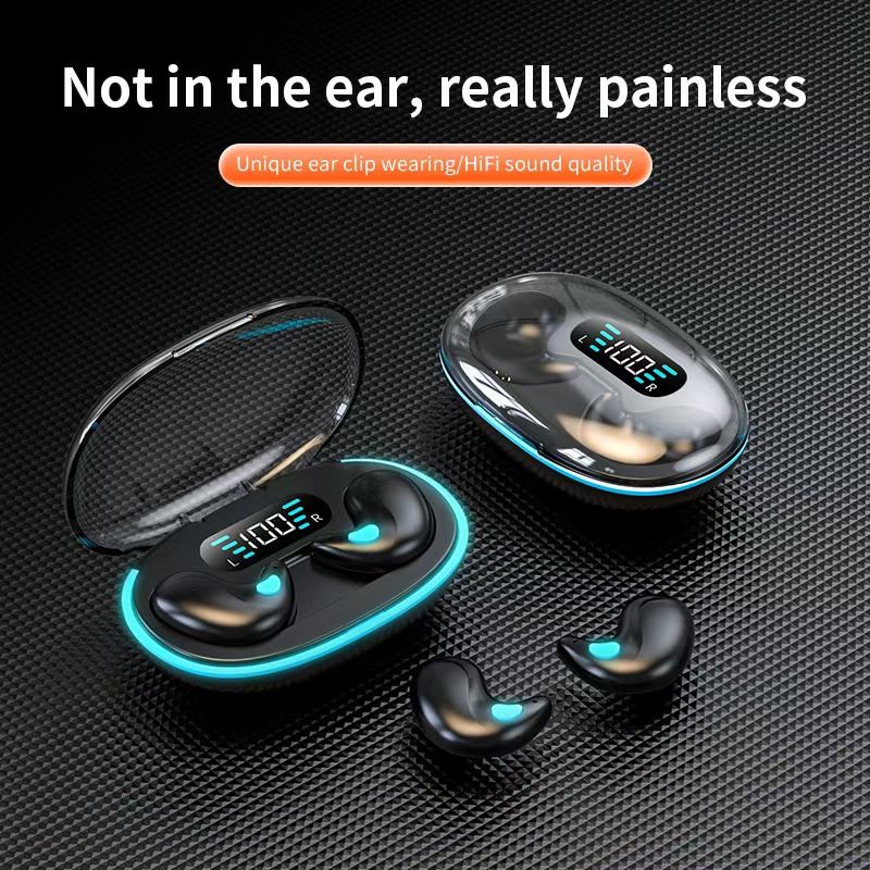 Wireless Bluetooth Sleeping Headphones Invisible Mini TWS Headphones Gaming Earbuds Low Latency Stereo Headphones with Microphone