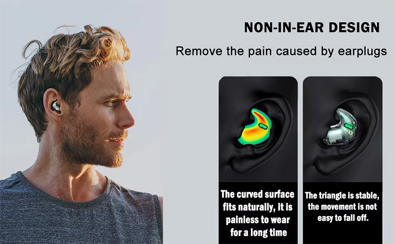 Wireless Bluetooth Sleeping Headphones Invisible Mini TWS Headphones Gaming Earbuds Low Latency Stereo Headphones with Microphone