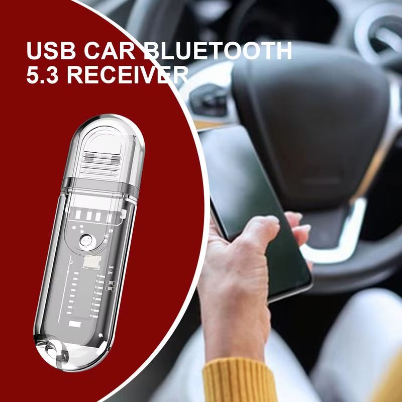 USB Wireless Bluetooth Adapter 5.3 Bluetooth Receiver Transmitter Wireless Audio Bluetooth Adapter for Mobile Phone Computer Laptop Tablet Headphone Car Speaker Music Adapter