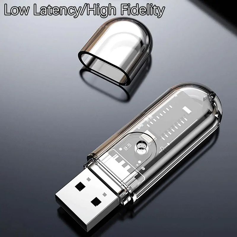 USB Wireless Bluetooth Adapter 5.3 Bluetooth Receiver Transmitter Wireless Audio Bluetooth Adapter for Mobile Phone Computer Laptop Tablet Headphone Car Speaker Music Adapter