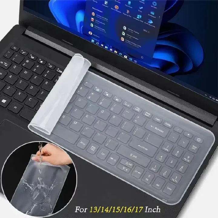 Keyboard Skins Protector/Silicone Cover/Dust-Proof Film/Waterproof Film/High Quality 【 For Any 12" 13" 14" 15" 16" 17"Laptop keyboard，Suitable For All Brands】Computer&Peripherals Keyboards Accessories