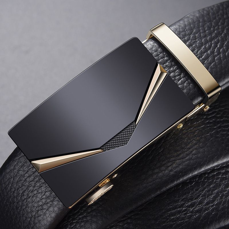 Hot Selling Men's Belts Automatic Buckle Belts Trendy Versatile Textured Middle-aged And Young Business Belts Simple And Fashionable High-end Belts Men Accessories