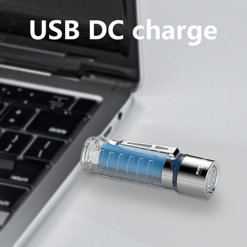 2026 New Portable LED Flashlight Powerful USB Rechargeable Flashlight Strong Light Flashlight Multifunctional Outdoor Lighting Camping Light Work Light Tent Light Spotlight LED Transparent Fluorescent