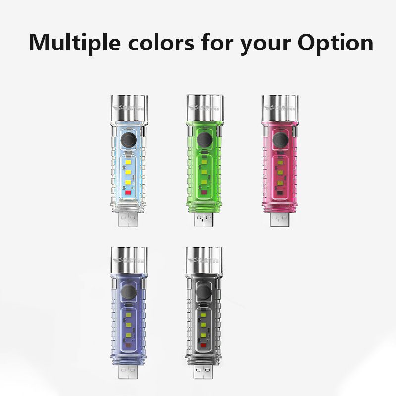 2026 New Portable LED Flashlight Powerful USB Rechargeable Flashlight Strong Light Flashlight Multifunctional Outdoor Lighting Camping Light Work Light Tent Light Spotlight LED Transparent Fluorescent