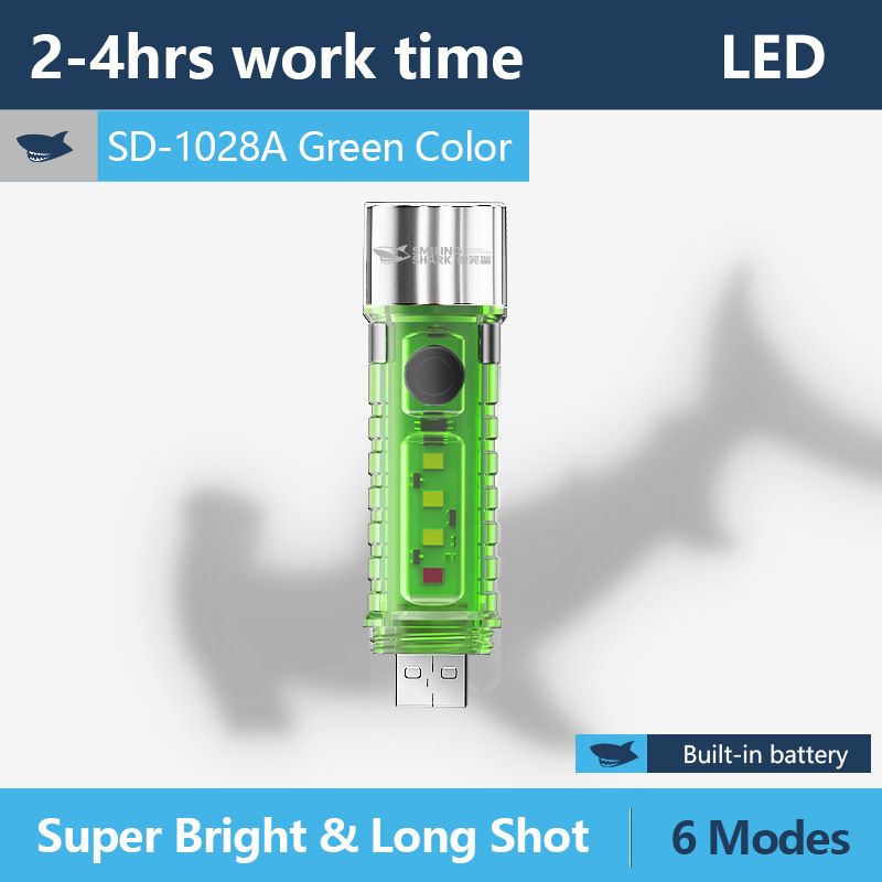 2026 New Portable LED Flashlight Powerful USB Rechargeable Flashlight Strong Light Flashlight Multifunctional Outdoor Lighting Camping Light Work Light Tent Light Spotlight LED Transparent Fluorescent