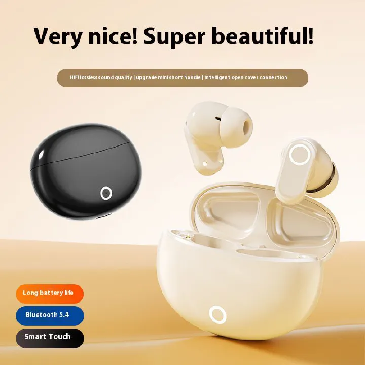 New Wireless Bluetooth Earphone TWS True Wireless In-ear Earbuds Stereo Digital Display 5.4 Long Battery Life Noise Reduction Earpods