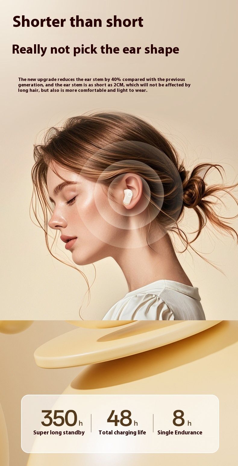 New Wireless Bluetooth Earphone TWS True Wireless In-ear Earbuds Stereo Digital Display 5.4 Long Battery Life Noise Reduction Earpods