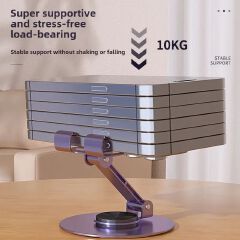 Universal Desktop Mobile Phone Holder Stand For Phone/Pad/Tablet Metal Desktop Mobile Phone Holder Aluminum Alloy Folding Mobile Phone Holder Live Broadcast/TV Series Mobile Accessories Tripods Mounts