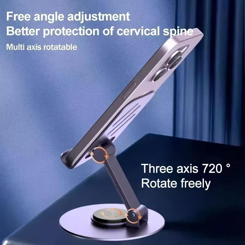 Universal Desktop Mobile Phone Holder Stand For Phone/Pad/tablet Metal desktop mobile phone holder aluminum alloy folding mobile phone holder Live broadcast/TV series Mobile Phone Holder Desktop