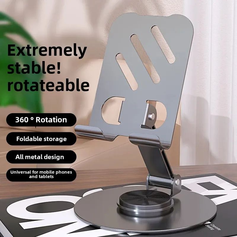 Universal Desktop Mobile Phone Holder Stand For Phone/Pad/tablet Metal desktop mobile phone holder aluminum alloy folding mobile phone holder Live broadcast/TV series Mobile Phone Holder Desktop