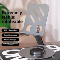 Universal Desktop Mobile Phone Holder Stand For Phone/Pad/Tablet Metal Desktop Mobile Phone Holder Aluminum Alloy Folding Mobile Phone Holder Live Broadcast/TV Series Mobile Accessories Tripods Mounts