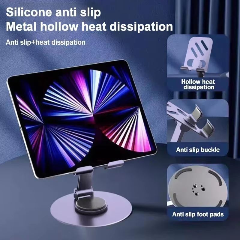 Universal Desktop Mobile Phone Holder Stand For Phone/Pad/tablet Metal desktop mobile phone holder aluminum alloy folding mobile phone holder Live broadcast/TV series Mobile Phone Holder Desktop