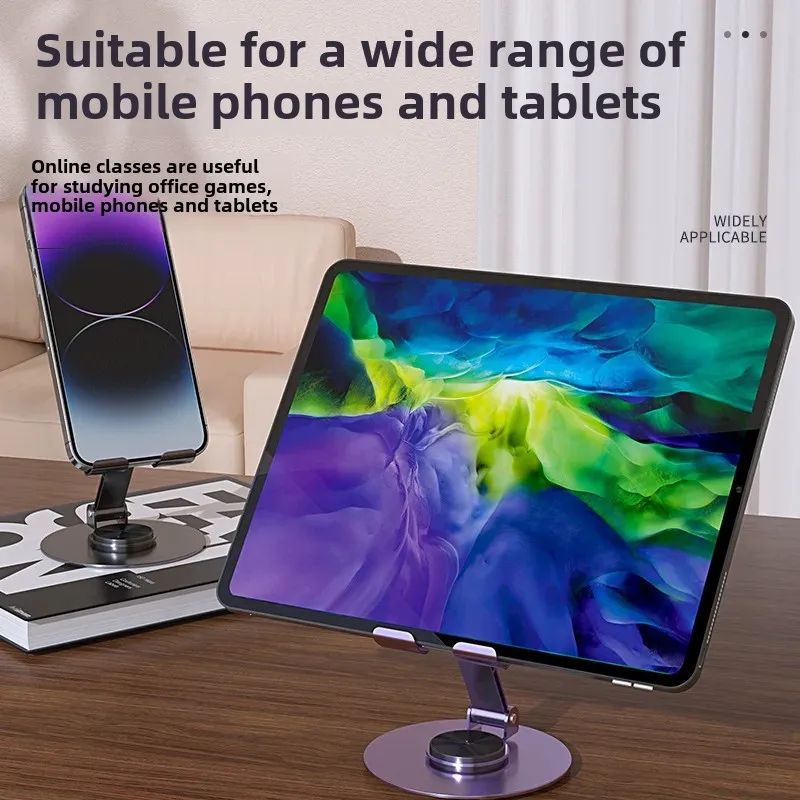 Universal Desktop Mobile Phone Holder Stand For Phone/Pad/tablet Metal desktop mobile phone holder aluminum alloy folding mobile phone holder Live broadcast/TV series Mobile Phone Holder Desktop