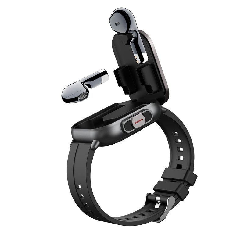 New smart watch bluetooth headset two in one full screen touch bluetooth call outdoor sports fitness tracker watch heart rate blood pressure monitoring bracelet