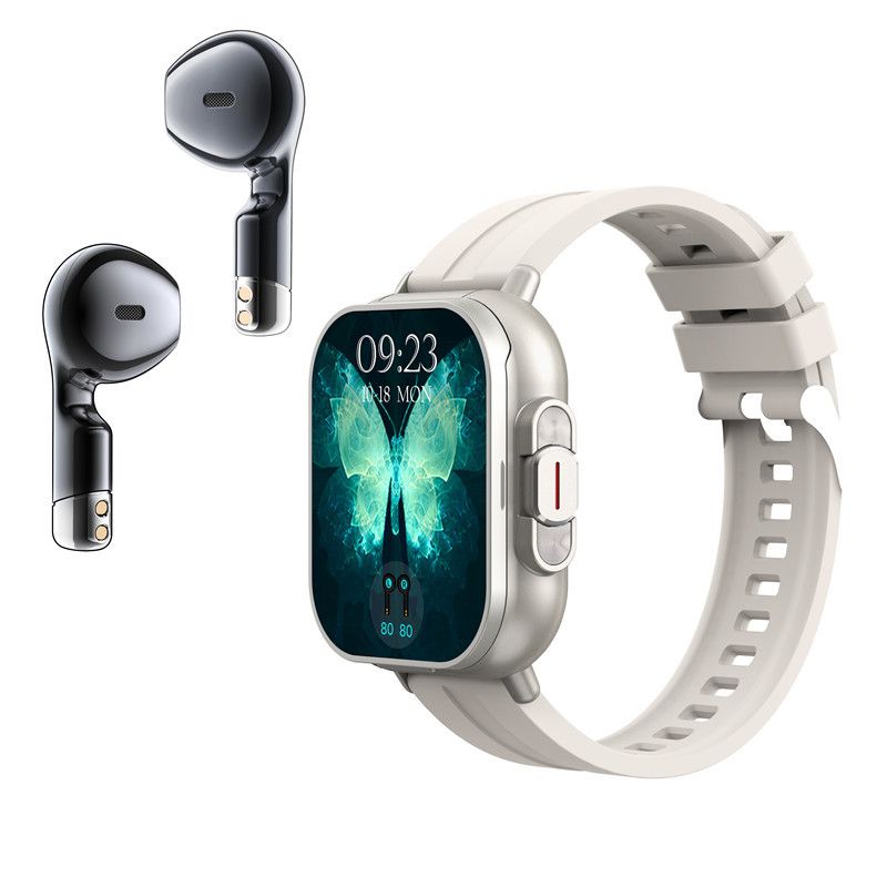 New smart watch bluetooth headset two in one full screen touch bluetooth call outdoor sports fitness tracker watch heart rate blood pressure monitoring bracelet
