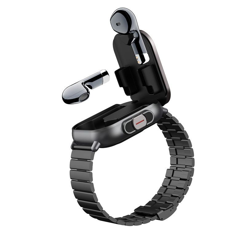 New smart watch bluetooth headset two in one full screen touch bluetooth call outdoor sports fitness tracker watch heart rate blood pressure monitoring bracelet