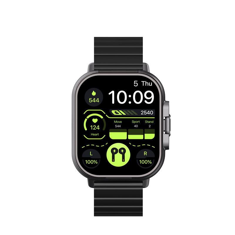 New smart watch bluetooth headset two in one full screen touch bluetooth call outdoor sports fitness tracker watch heart rate blood pressure monitoring bracelet
