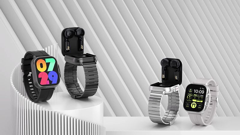 New smart watch bluetooth headset two in one full screen touch bluetooth call outdoor sports fitness tracker watch heart rate blood pressure monitoring bracelet