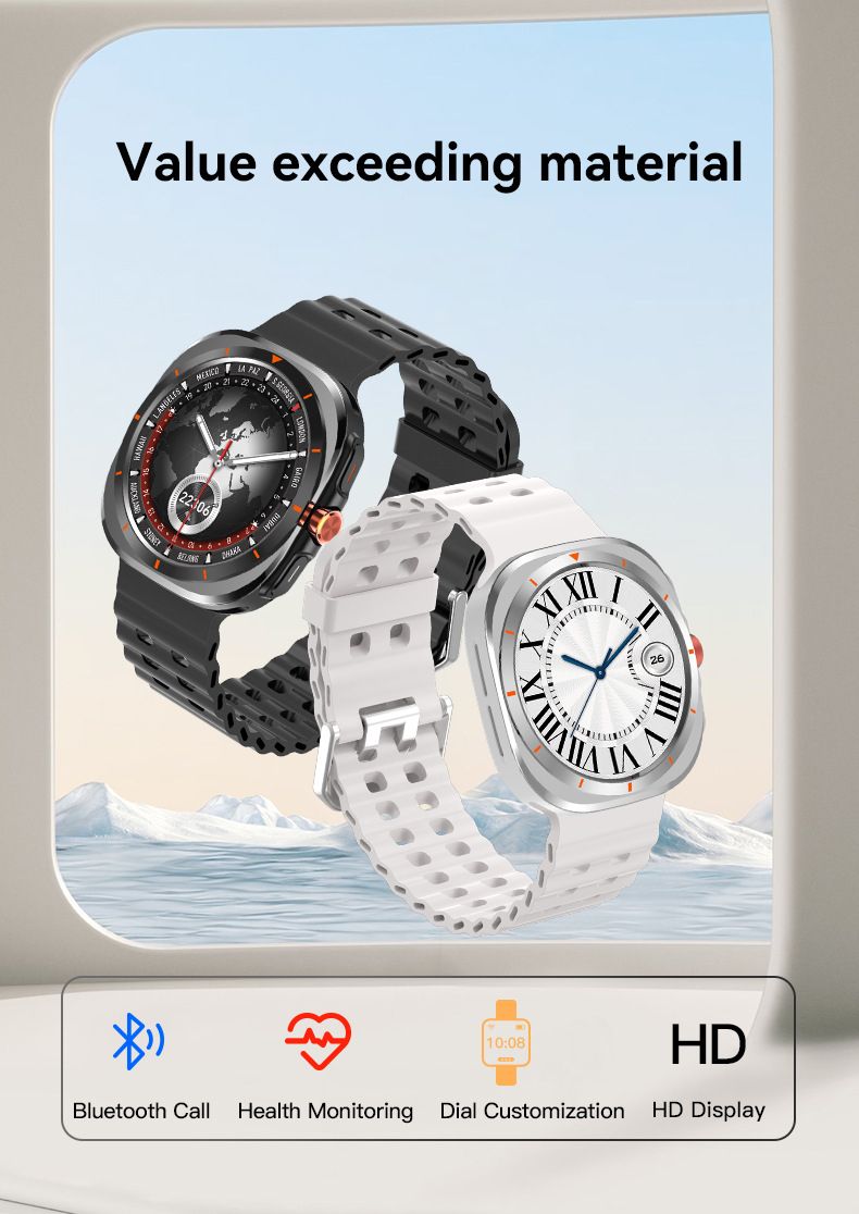 New Smart Watch Full Touch Screen Sports Bluetooth Call Smartwatches Men and Women Fitness Waterproof Heart Rate Blood Pressure Monitor Fitness Tracker Bracelet Suitable for Android iOS Smart Watch