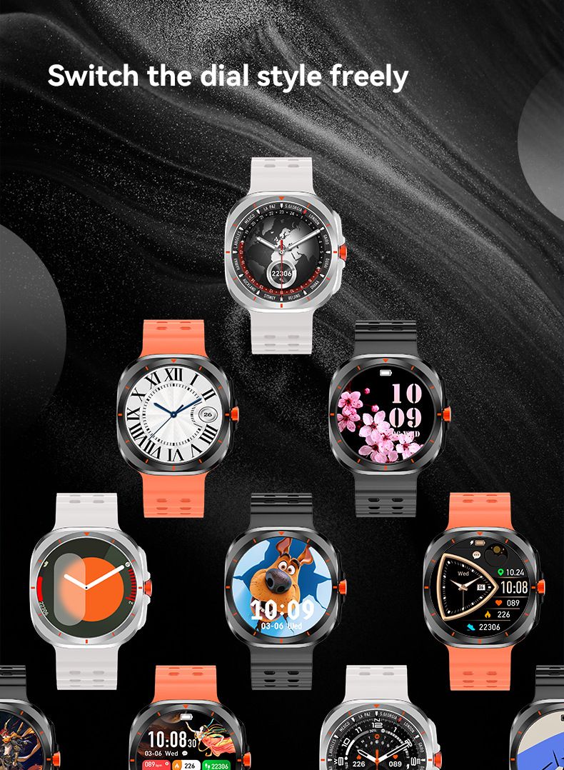 New Smart Watch Full Touch Screen Sports Bluetooth Call Smartwatches Men and Women Fitness Waterproof Heart Rate Blood Pressure Monitor Fitness Tracker Bracelet Suitable for Android iOS Smart Watch