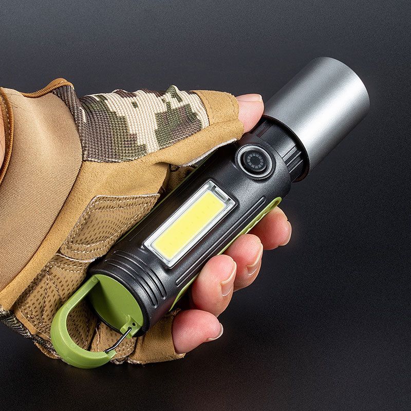 Portab LED Flashlights USB Rechargeable Torch New Upgrades Emergency Strong Powerful Flashlight Multifunctional Outdoor Lighting Accessories Camping Light Work Light Tent Light Focus LED Lamp